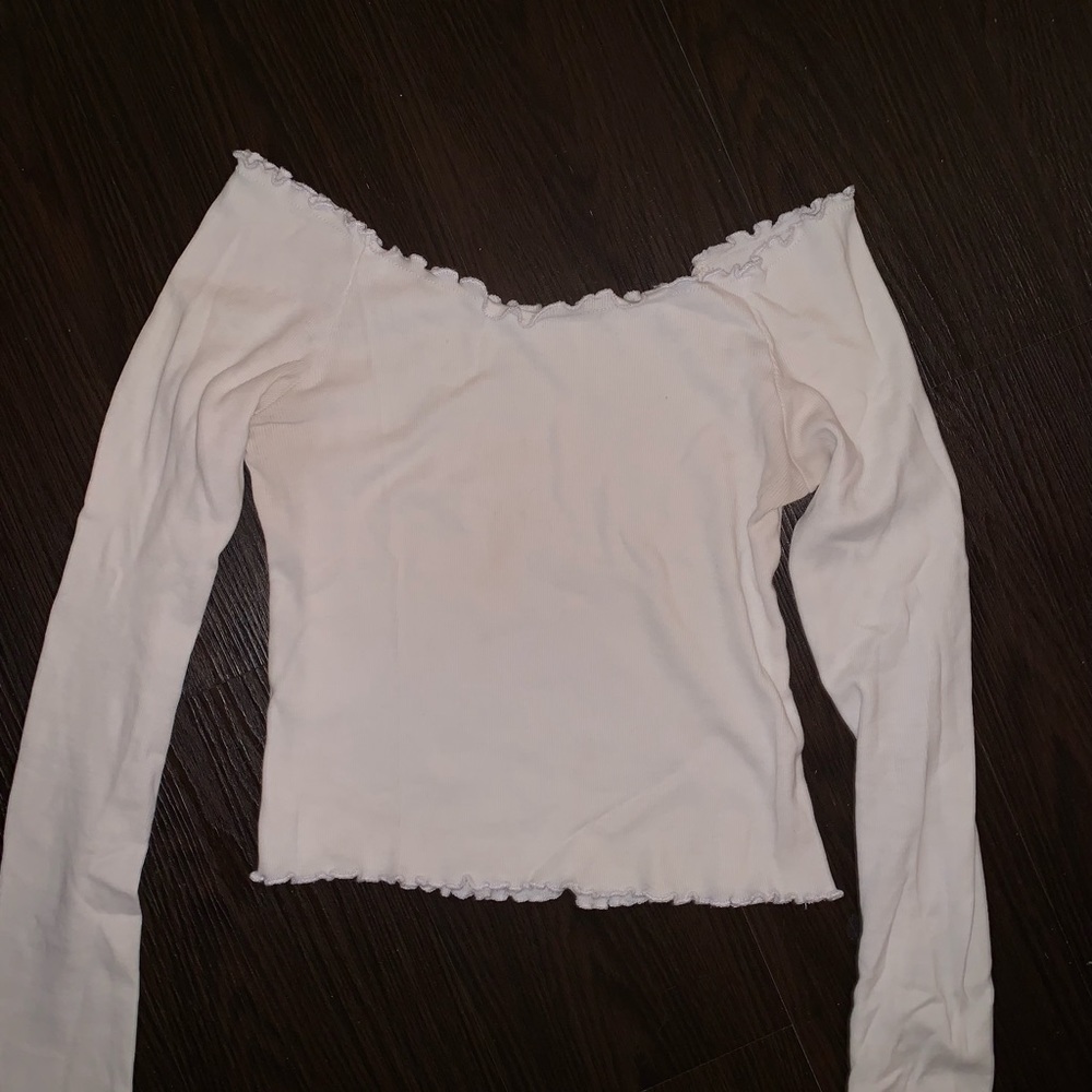 John Galt off the shoulder crop top
